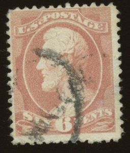 U.S. Sc# 208, Used. Good Perfs.  Overall Solid Stamp.