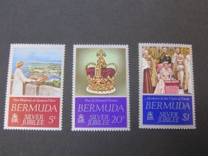 Bermuda 1977 Sc 347-349 set MNH