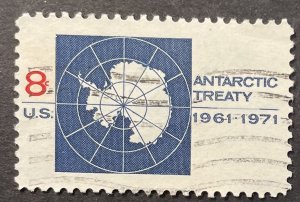 US #1431 Used F/VF 8c Antarctic Treaty 1971 [G5.7.1]