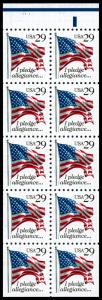 USA 2593a Mint (NH) Booklet Pane of 10 (read description)