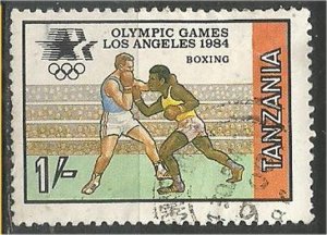 TANZANIA, 1984, used 1sh   Boxing Scott 242