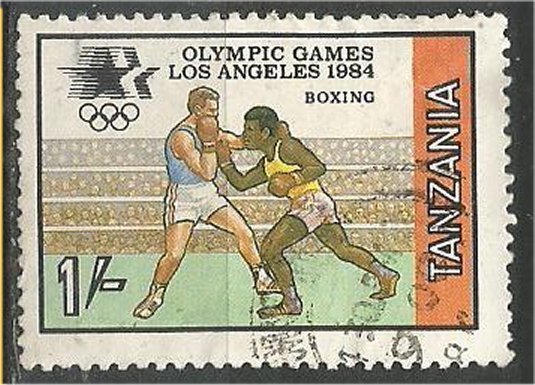 TANZANIA, 1984, used 1sh   Boxing Scott 242