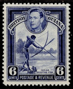 BRITISH GUIANA GVI SG311, 6c deep ultramarine, NH MINT. 