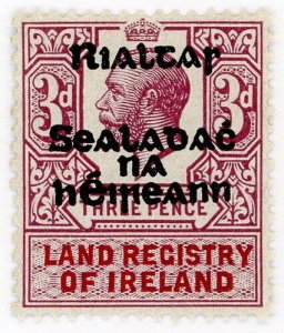 (I.B) George V Revenue : Land Registry of Ireland 3d (Provisional Govt OP)