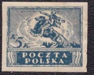 Poland 120 1919 MH crease