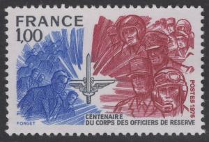 FRANCE SG2140 1976 CENT. OF ROSE OFFICERS CORPS MNH