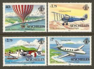 Seychelles #519-22 NH Manned Flight Bicent