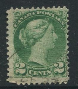 Canada -Scott 36 - Queen Victoria -1872 - Used - Single 2c Stamp