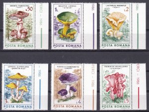 Romania, Mushrooms MNH / 1986