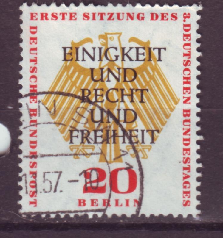 J17505 JLstamps 1955 germany berlin occup,t hv of set used #9n117 arms