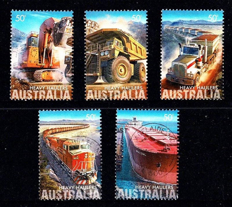 Australia 2008 Heavy Haulers  Set of 5 Used