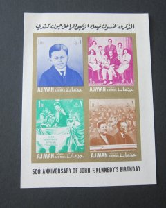 Ajman Mi 11A,11B John F Kennedy set MNH