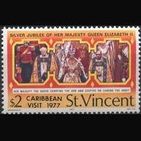 ST.VINCENT 1977 - Scott# 508 R.Visit Opt. Set of 1 LH