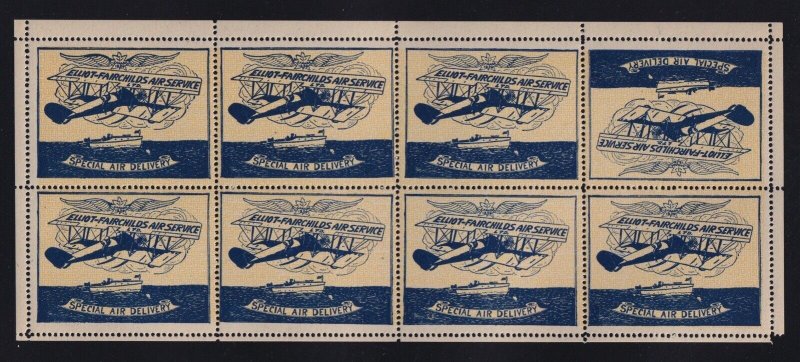 Canada Sc #CL9 (1926) Elliot-Fairchilds Air Service Semi-Official Airmail Pane