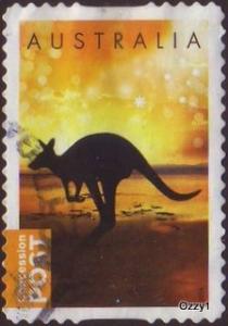 Australia 2014 SG#4140b 60c Concession Kangaroo on Beach USED-Fine.