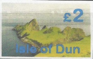 ISLE OF DUN - Island View - Imperf Single Stamp - M N H - Private Issue
