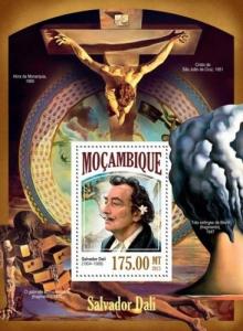 Post-Impressionism Art Salvador Dali Dada Paintings Mozambique MNH stamp set