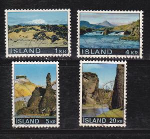 Iceland # 412-415, Complete Set, Used