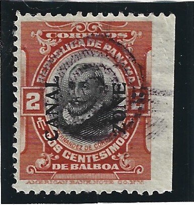 Canal Zone Scott #53 Used 2c TypeIV Overprint 2019 CV $6.00