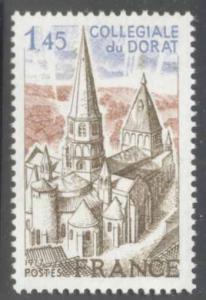 France ~ #1544 ~ Church of Durat ~ MNH