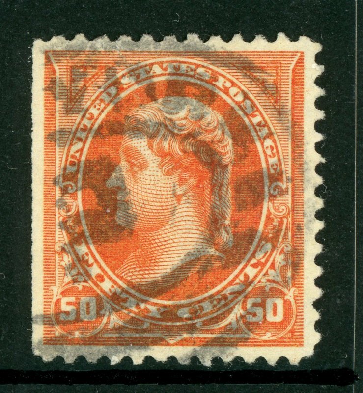 USA 1894 Jefferson 50¢ Orange Scott # 260 VFU I767 ⭐⭐⭐⭐⭐⭐ 