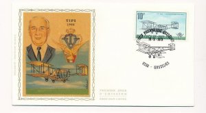 D86833 25th Anniv. Belgian Flying Pioneers Soc. FDC Silk Cachet Belgium Gosselie