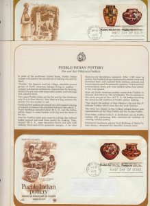 1977 Pueblo Indian Pottery Sc 1709a set of 2 covers PCS info page Art Craft