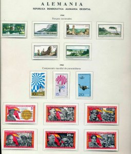 GERMANY East 1965/66 MH on 10 Pages.Fish Costumes Birds(Apx 130+Stamps)MZT 302 