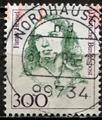 Germany; 1989: Sc. # 1493A: O/Used Single Stamp