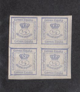 Spain Scott #174a (Blk of 4) MH