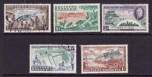 Southern Rhodesia-Sc#74-8-used set-Local Scenes-1953-