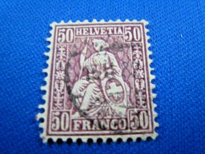 SWITZERLAND -  SCOTT # 59   USED     (wws15)