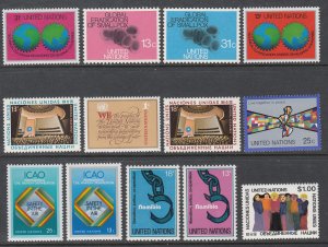 UN New York 291-303 Year Set for 1978 MNH VF