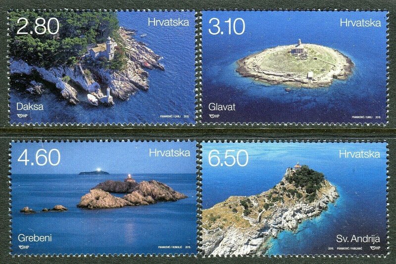 249 CROATIA 2015 - LIGHTHOUSES - MNH Set