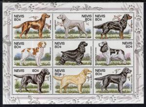 Nevis 907 Dogs Souvenir Sheet MNH VF