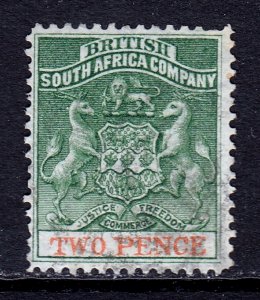 Rhodesia - Scott #3 - Used - Watermarked, short perf at top - SCV $8.00