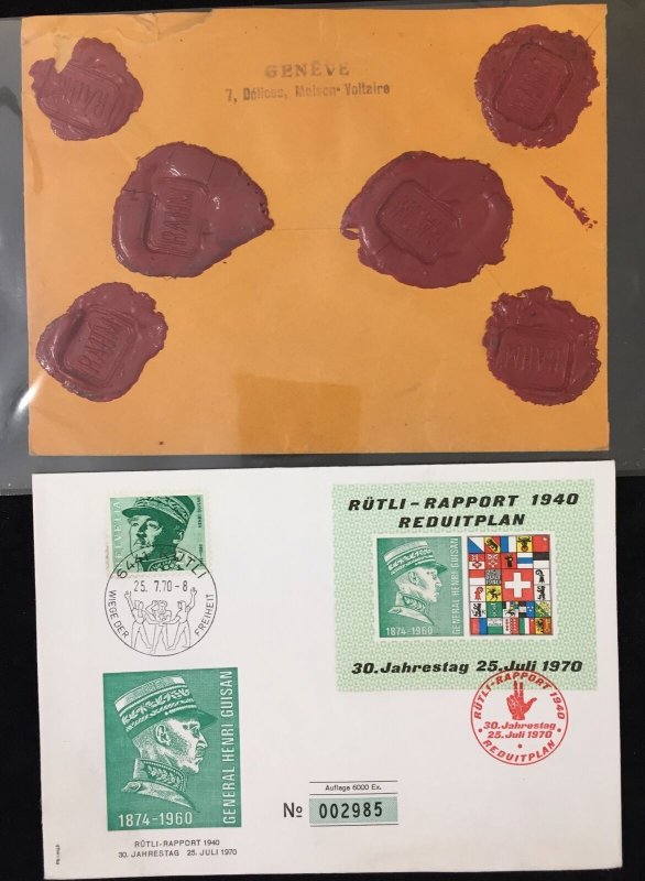 Switzerland Covers Postcards FDC Charity Stationery (Apx 90 Items) MK2457