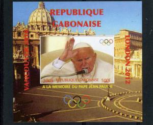 GABON 2009 Pope John Paul II Memory Deluxe s/s Mint (NH) VF #3