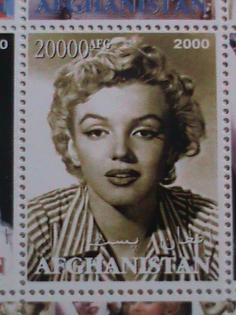 ​AFGHANISTAN -2000 MARILYN MONROE MNH SHEET. #3