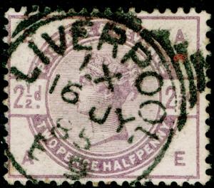 SG190, 2½d lilac, USED, CDS. Cat £18. AE