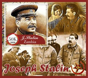 Stamps. Joseph Stalin  6 sheets perf Zambia MNH **