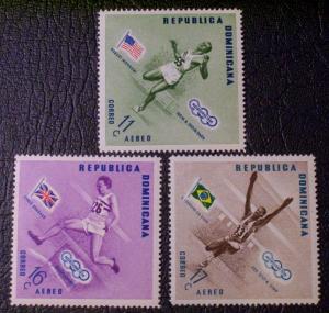 Dominican Republic Scott #C100-C102 mnh