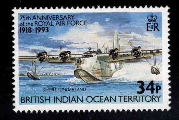 British Indian Ocean Territory BIOT Scott 138 MH* Flying Boat stamp