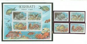 Kiribati #452-455a Mint (NH) Single (Complete Set)