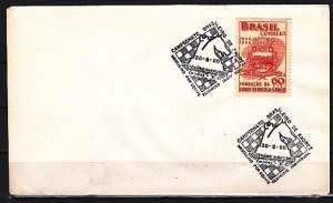 Brazil, 1960 issue. 20/AUG/60 Chess Cancel on a Plain cover. ^