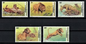 CONGO 2002 - Lions / complete set MNH