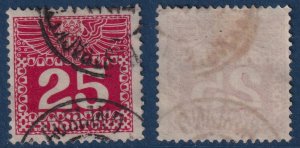 Austria - 1910 - Scott #J38 - used - Numeral