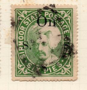 Indian States Sirmoor 1885-88 Early Issue Fine Used 6p. OFFICIAL 194698