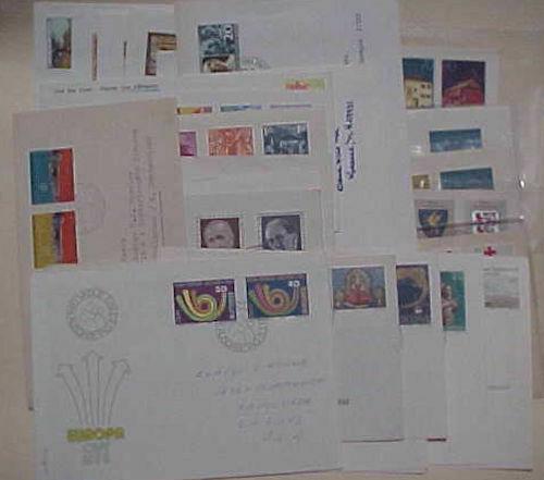 LIECHTENSTEIN  FDC  28 DIFF. 1958-1996 CACHET ADDRESSED