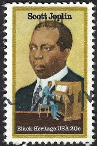 United States #2044 20¢ Scott Joplin (1983). Used.